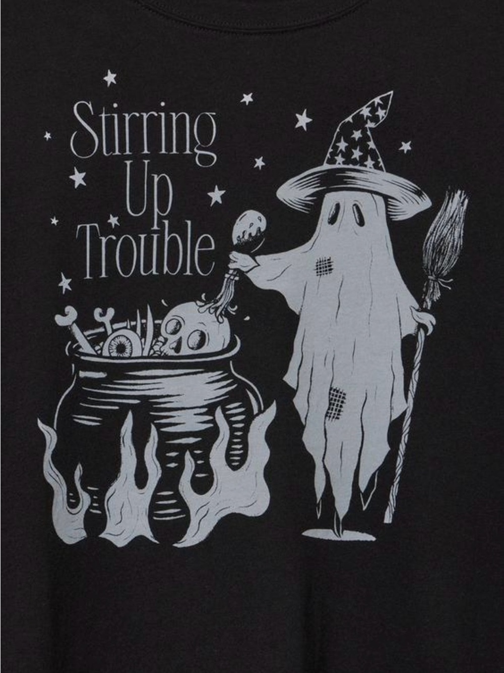 NWT Torrid Classic Heritage Jersey Crew ‘Stirring up Trouble’ Crew Tee 👻 - Picture 2 of 6